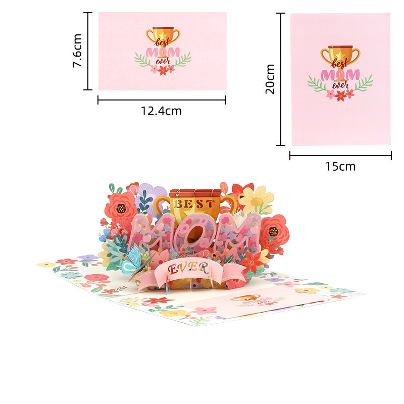 Paper Love Pop-Up Bouquet Card