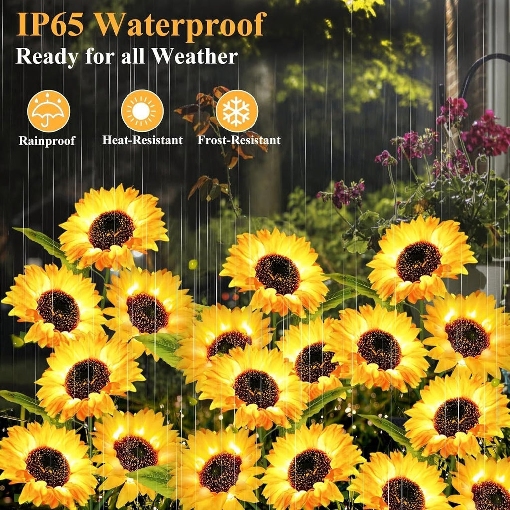 Sunflower Garden Solar Lights Delight