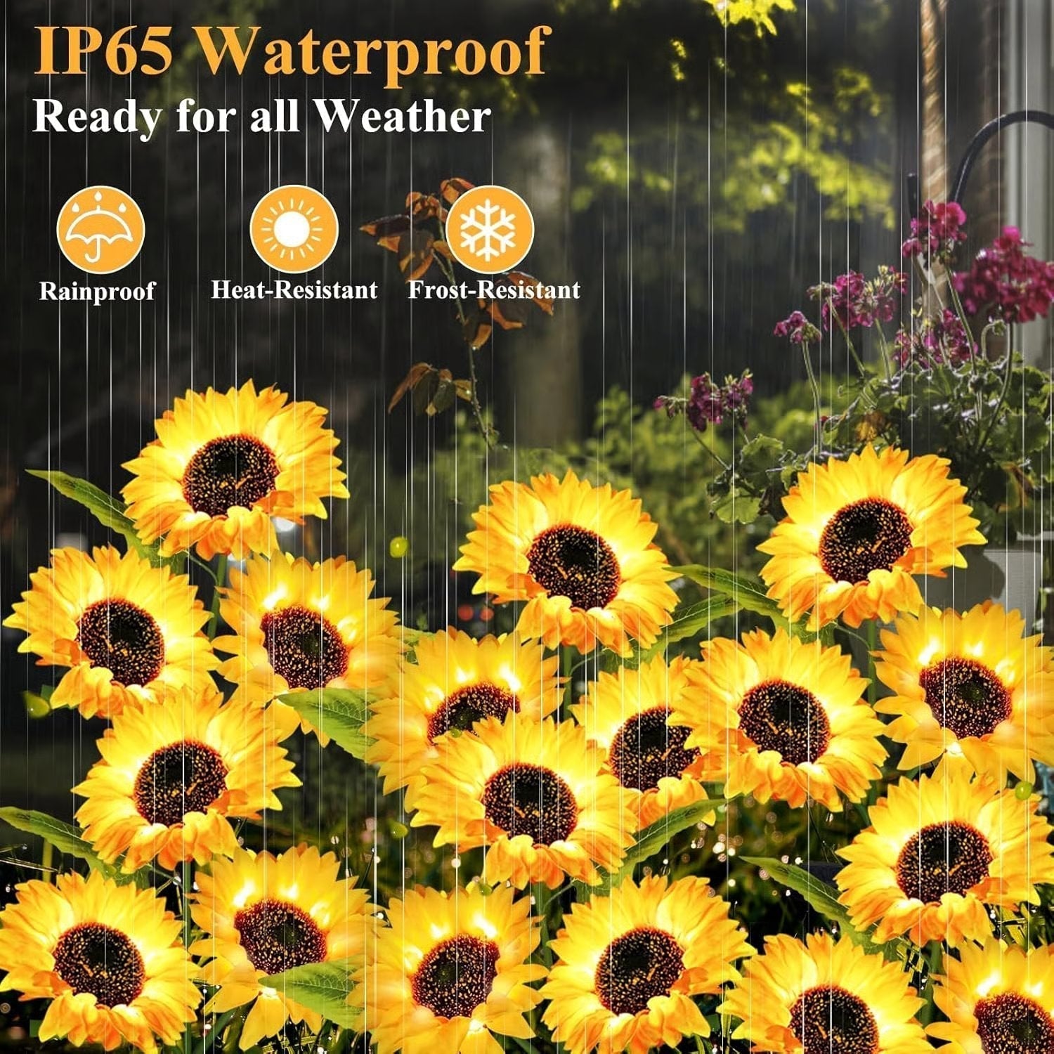 Sunflower Garden Solar Lights Delight