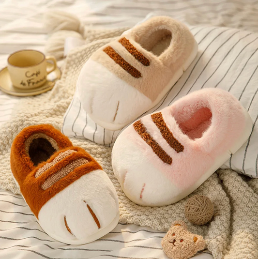 Cozy Cat Paw Slippers