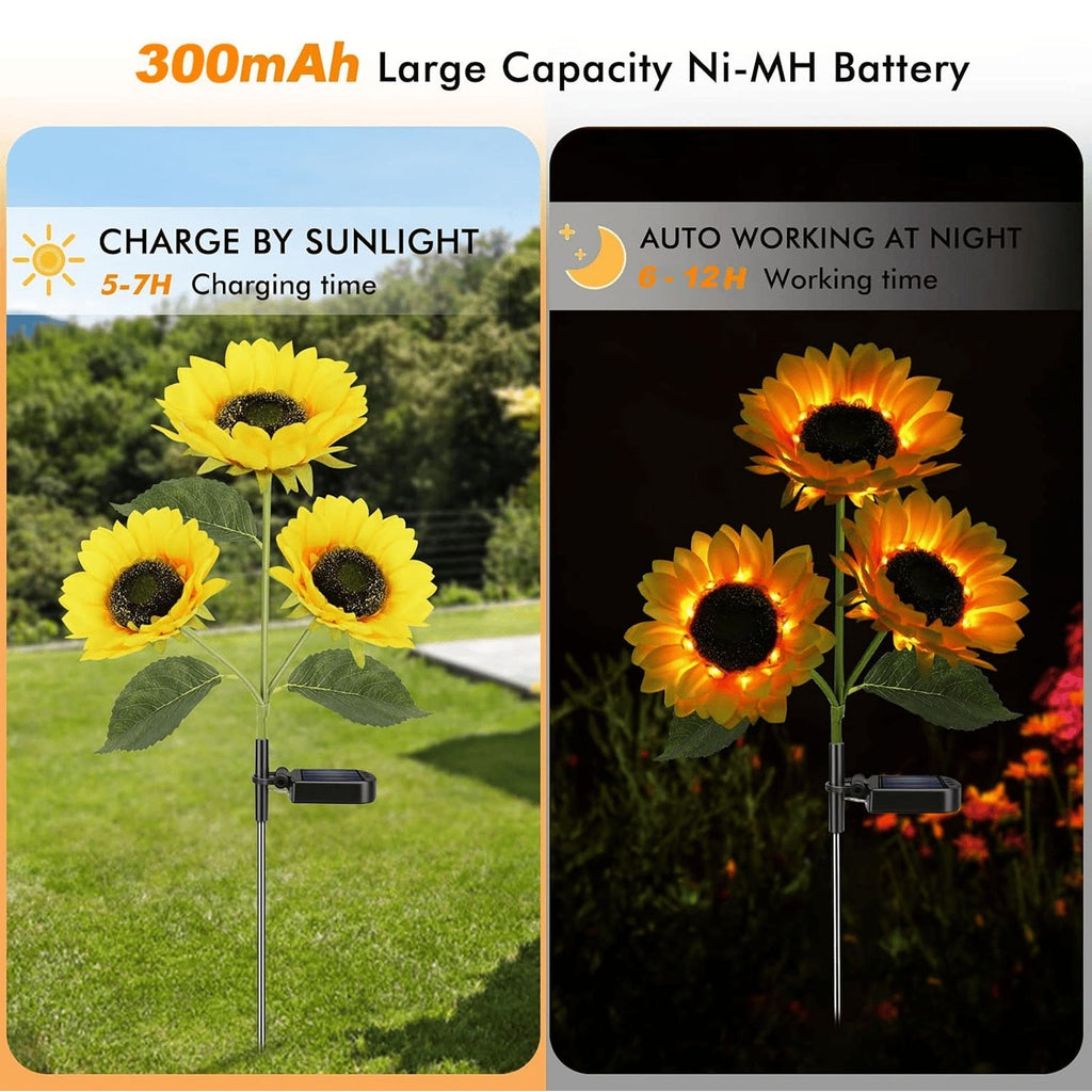 Sunflower Garden Solar Lights Delight