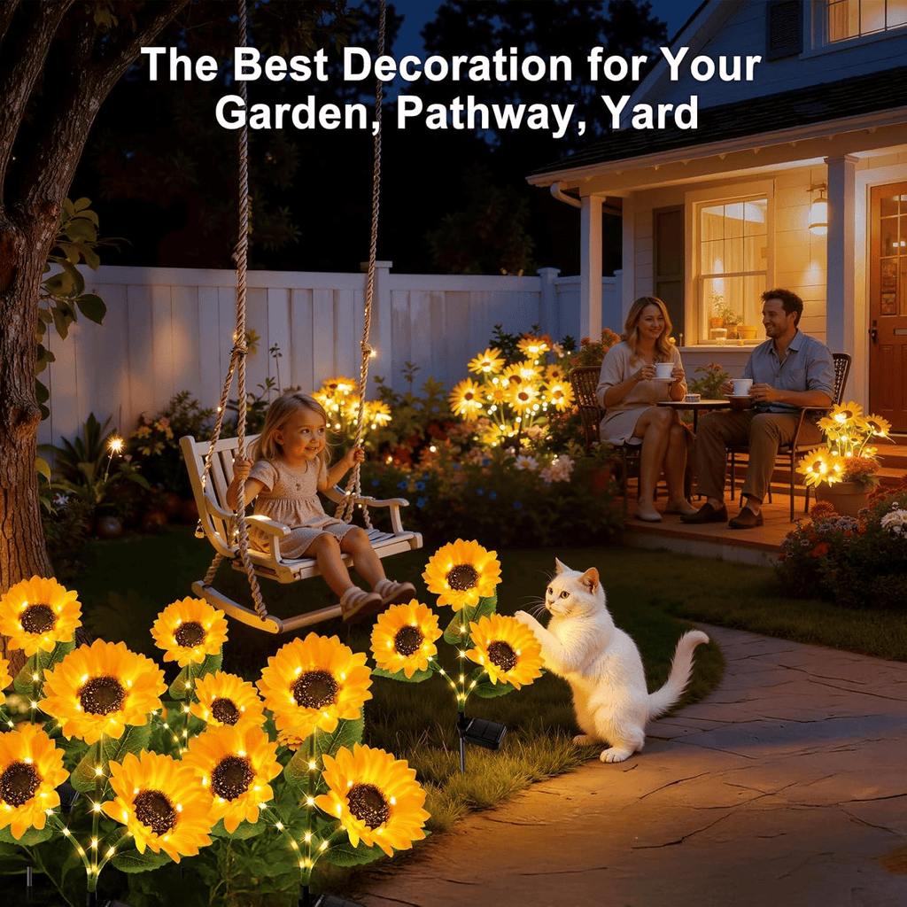 Sunflower Garden Solar Lights Delight
