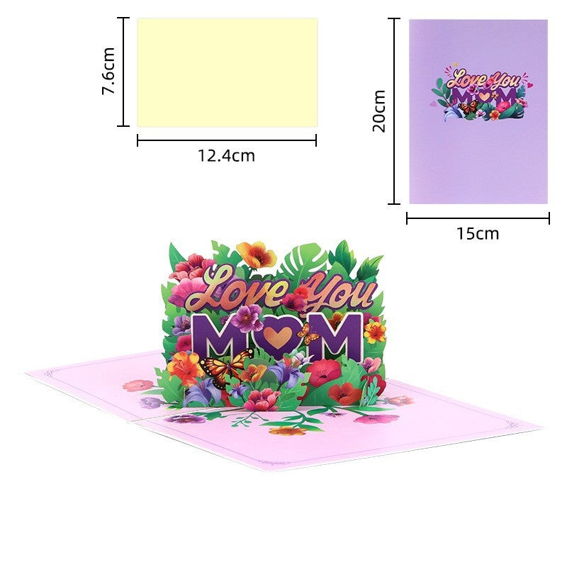 Paper Love Pop-Up Bouquet Card
