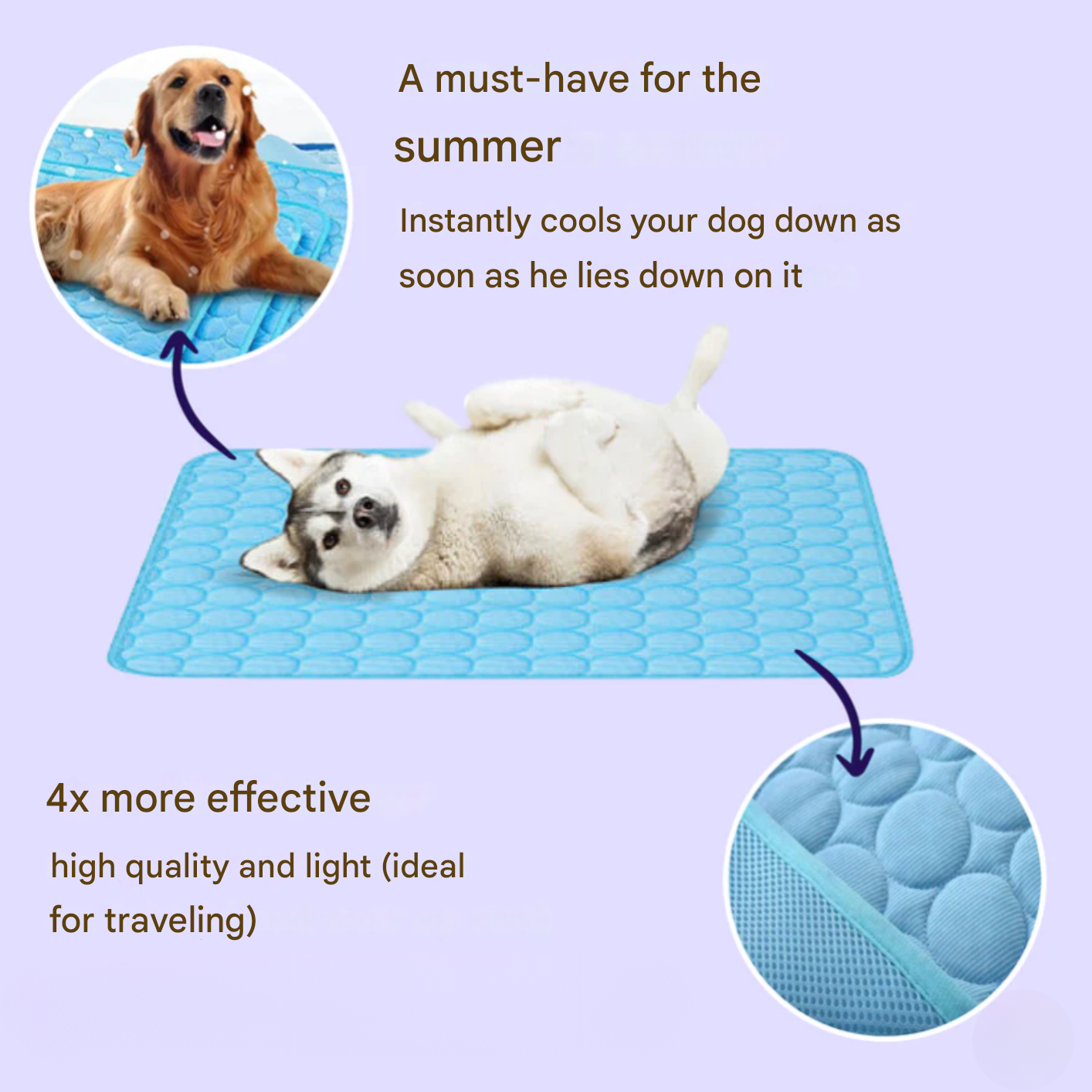 Junips | Innovative Cooling Mat for Dogs (4x Cooling Power) - ChillComfort