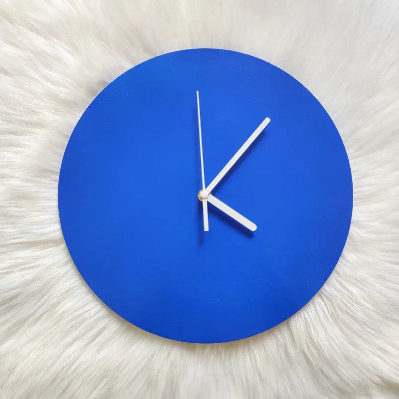 Junips | Small Blue Geometric Wall Clock