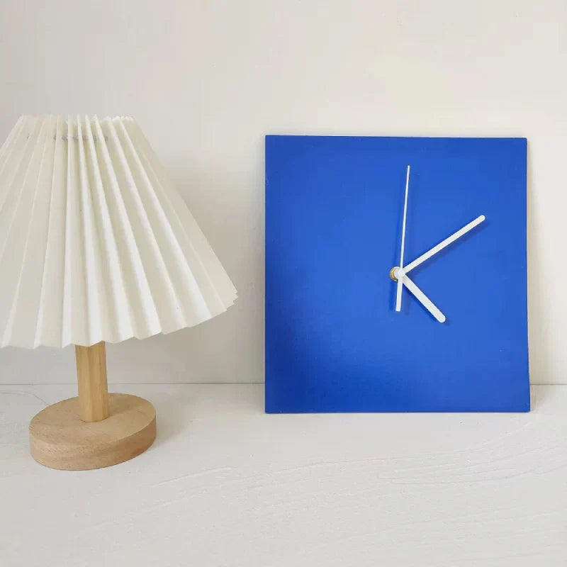 Junips | Small Blue Geometric Wall Clock
