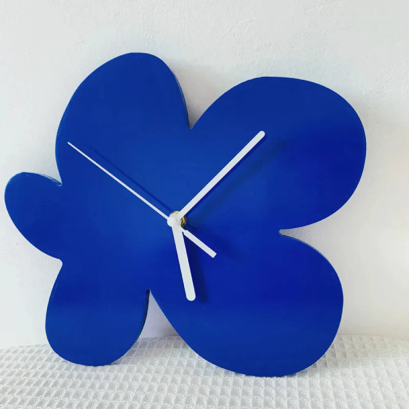 Junips | Small Blue Geometric Wall Clock