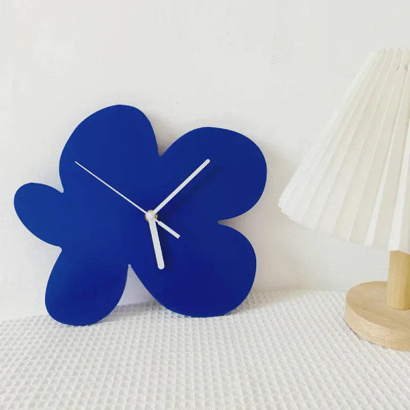 Junips | Small Blue Geometric Wall Clock