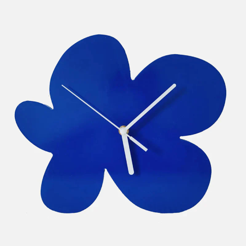 Junips | Small Blue Geometric Wall Clock