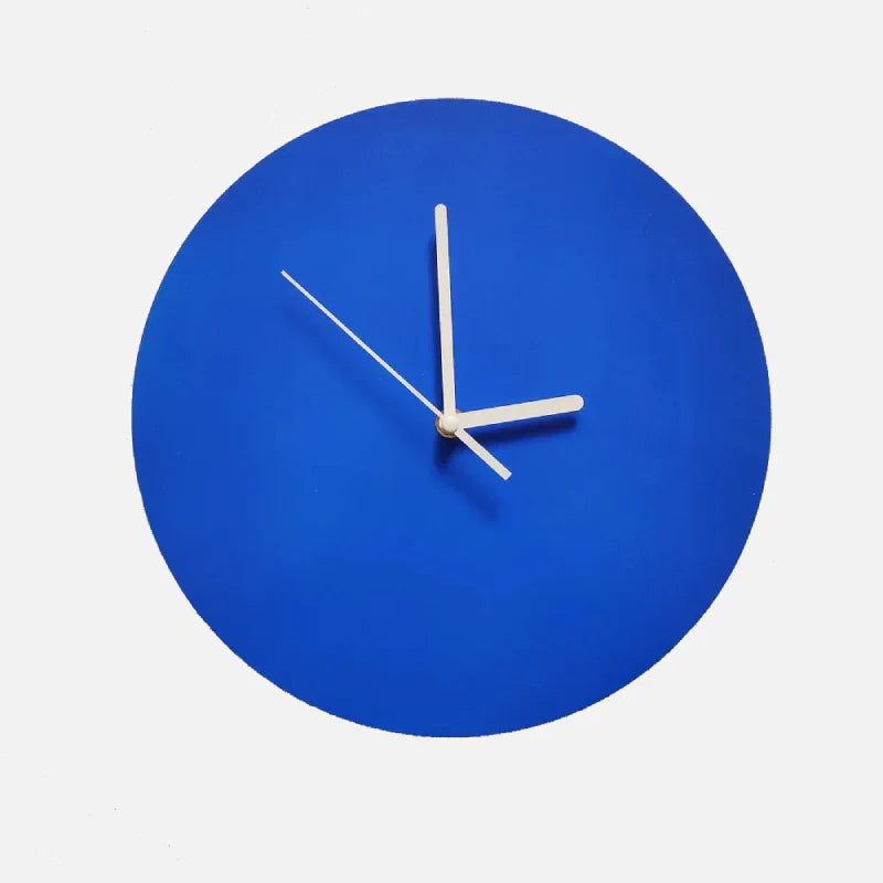 Junips | Small Blue Geometric Wall Clock