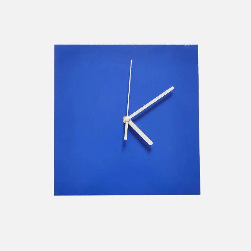 Junips | Small Blue Geometric Wall Clock