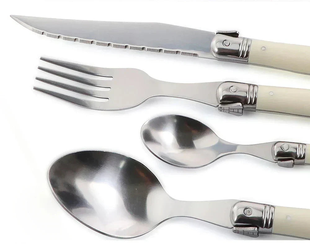Junips | IvoryElegance – Luxury Laguiole Cutlery Set with Timeless Style