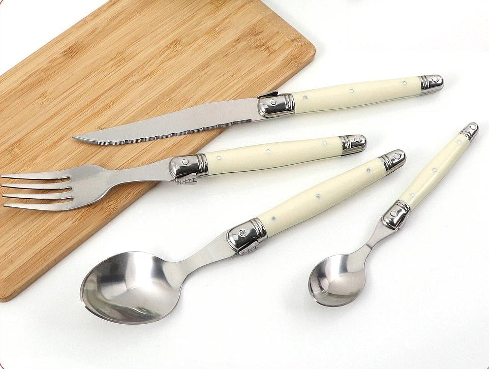 Junips | IvoryElegance – Luxury Laguiole Cutlery Set with Timeless Style