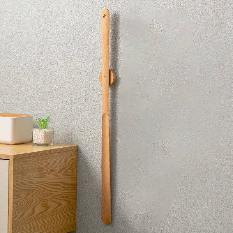 Junips | Wood long handle magnetic shoehorn