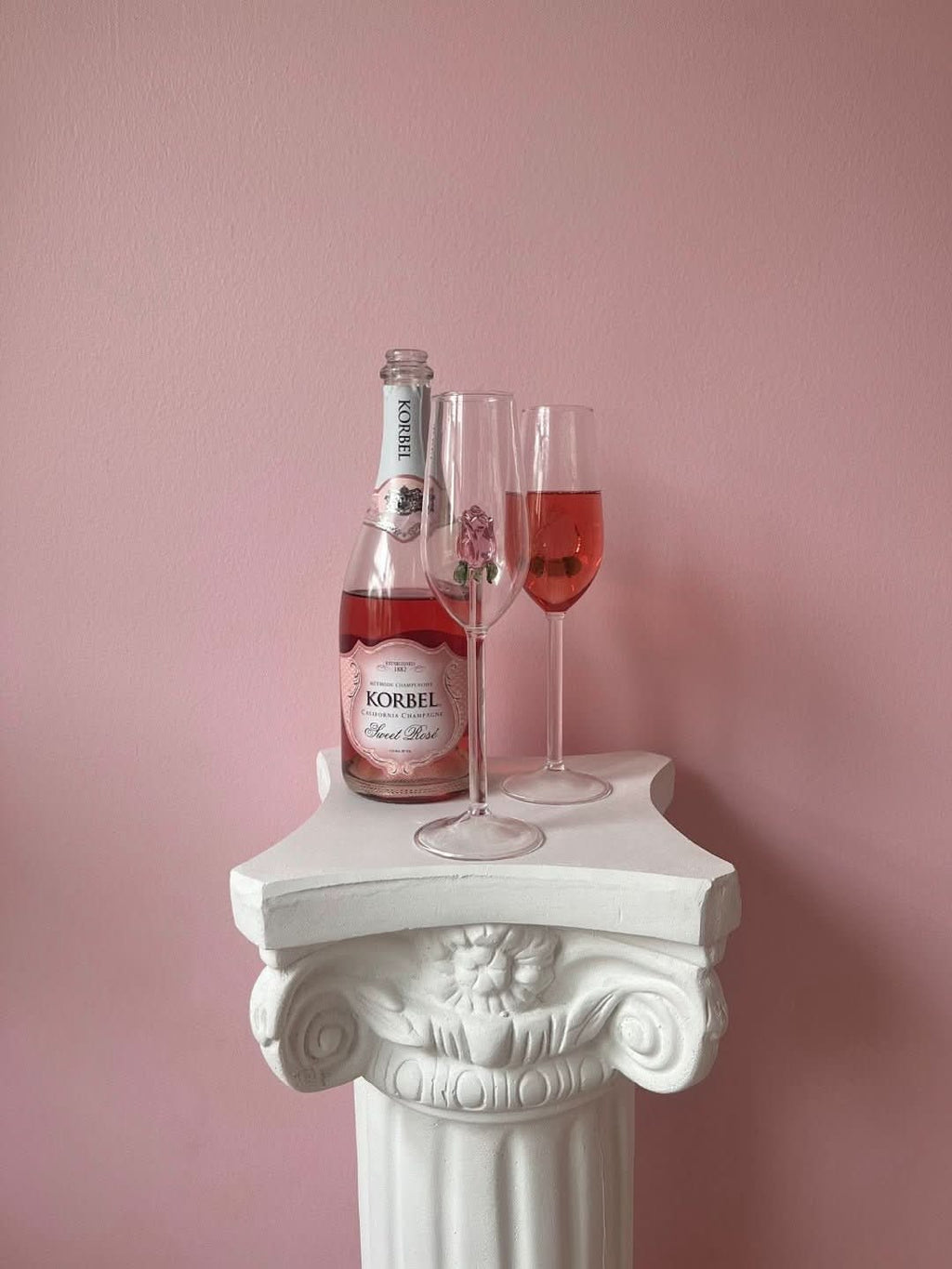 Junips | La Vie En Rose | Champagne Glass - Handmade