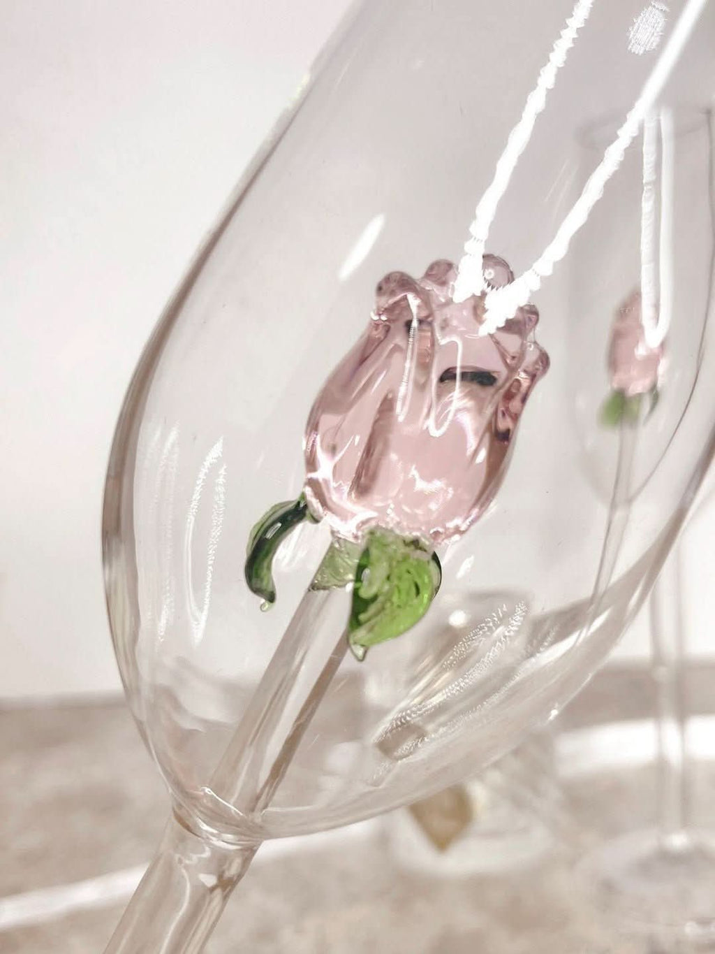 Junips | La Vie En Rose | Champagne Glass - Handmade