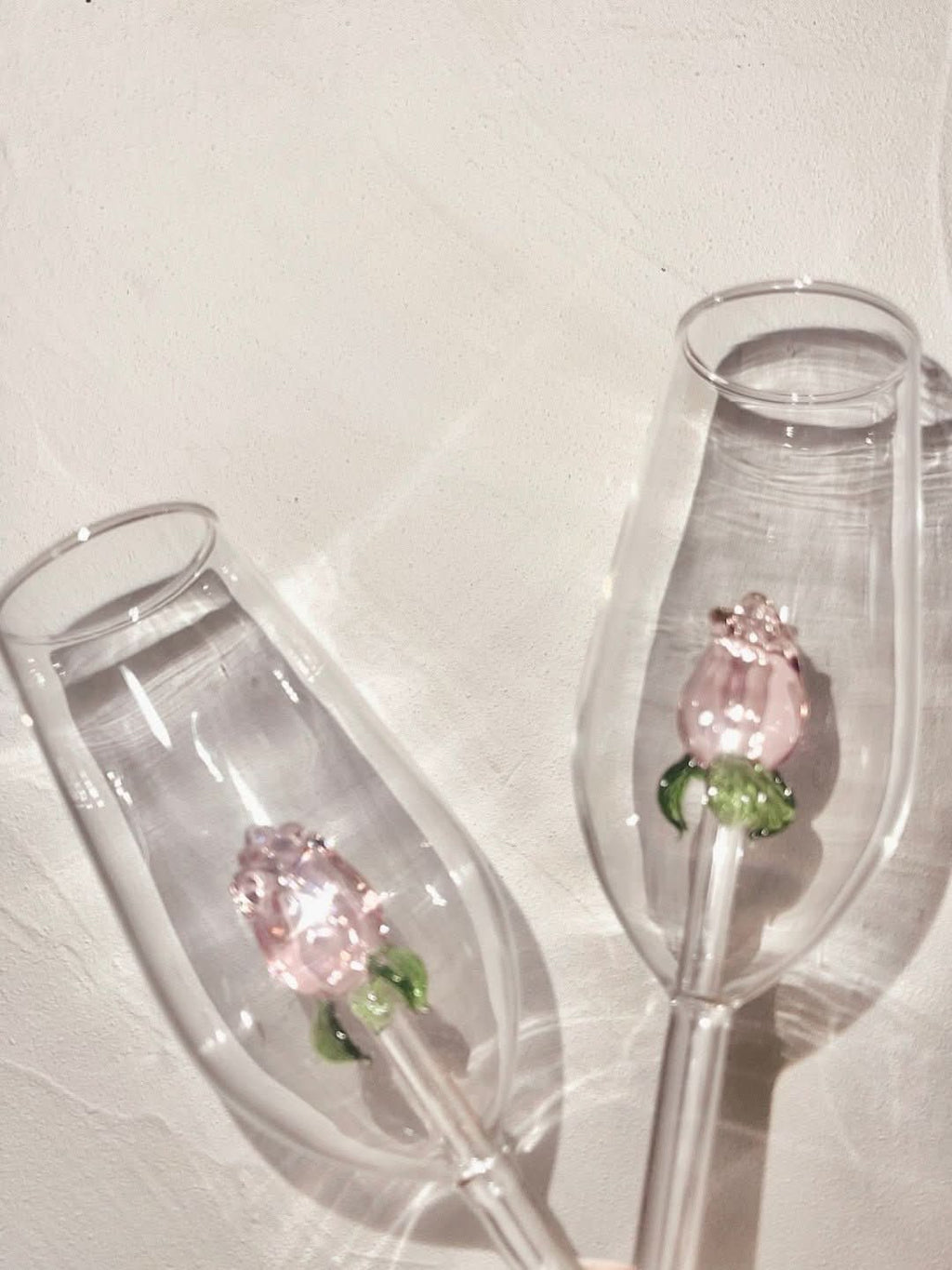 Junips | La Vie En Rose | Champagne Glass - Handmade