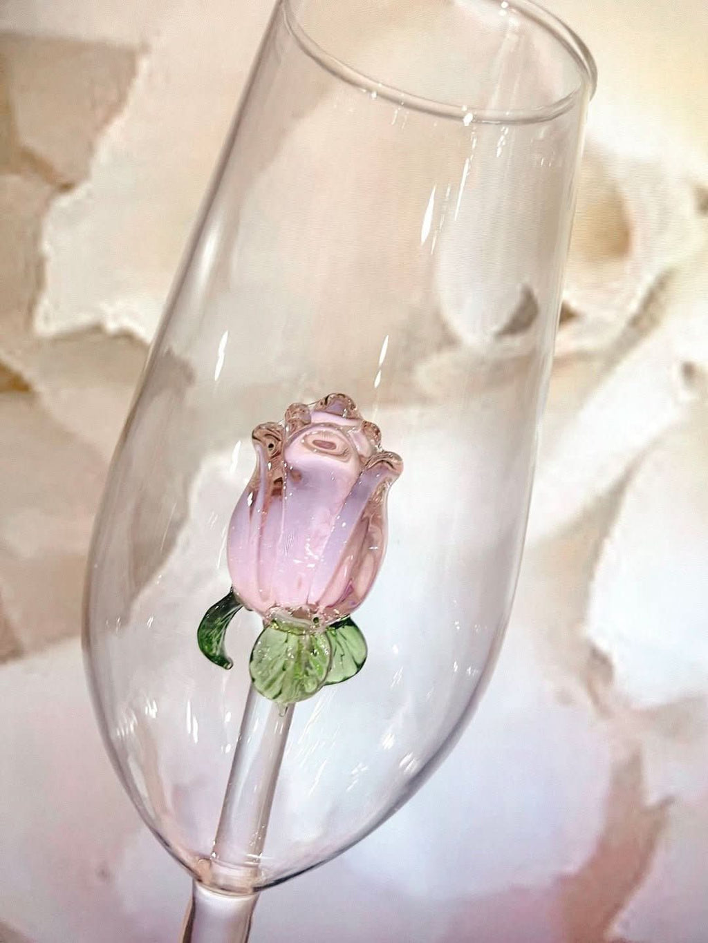 Junips | La Vie En Rose | Champagne Glass - Handmade