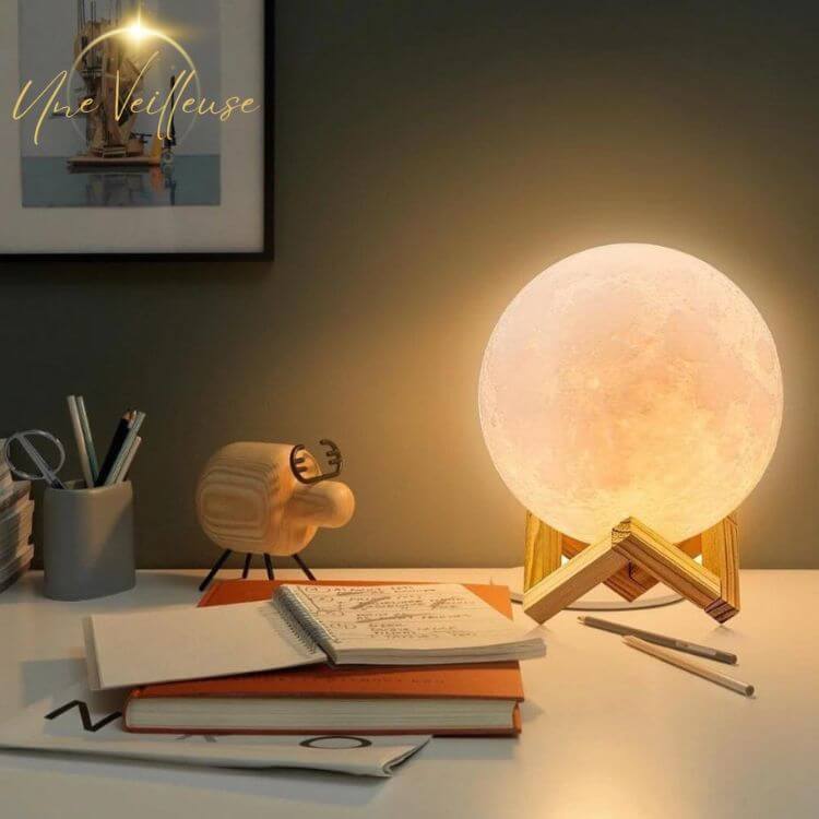 Junips | Design Nightstand Lamp - LunarLight™ Moon Lamp