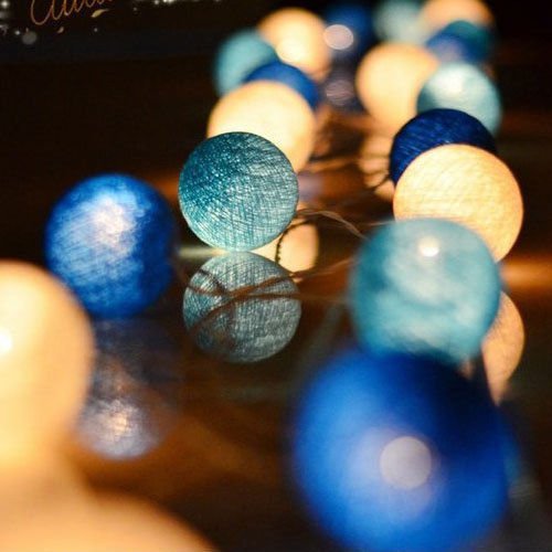 Junips | LED Cotton Ball Garland Lights