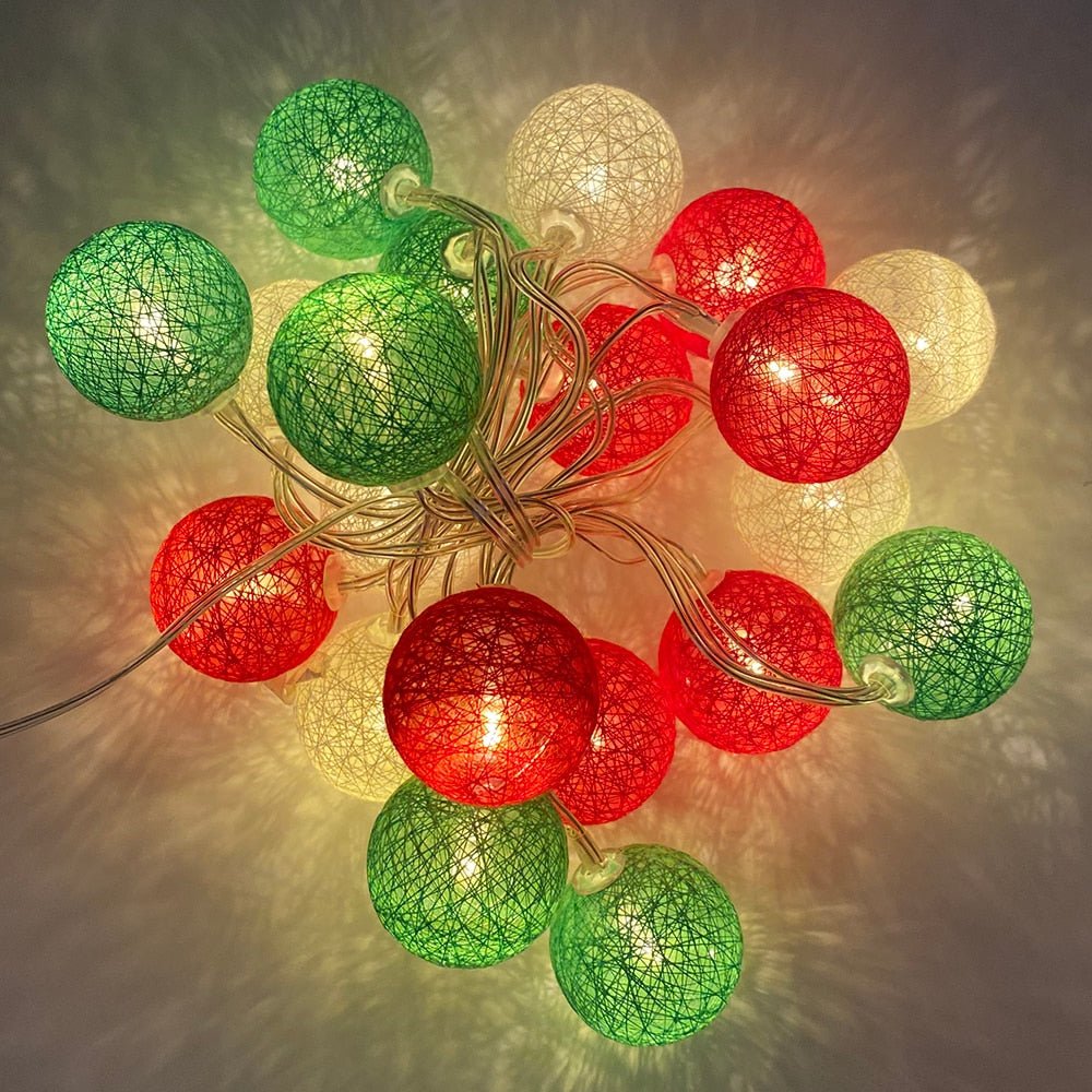 Junips | LED Cotton Ball Garland Lights