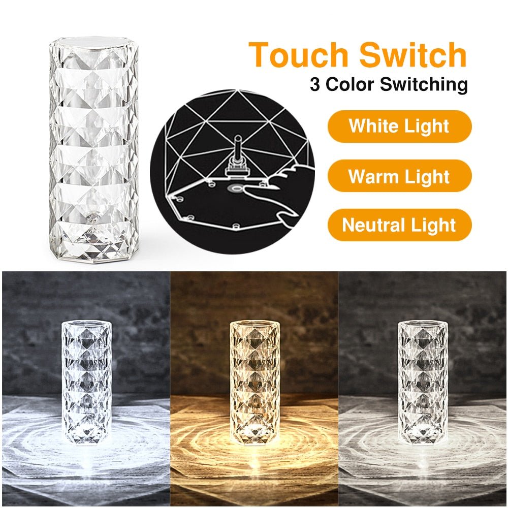 Junips | LED Crystal Table Lamp