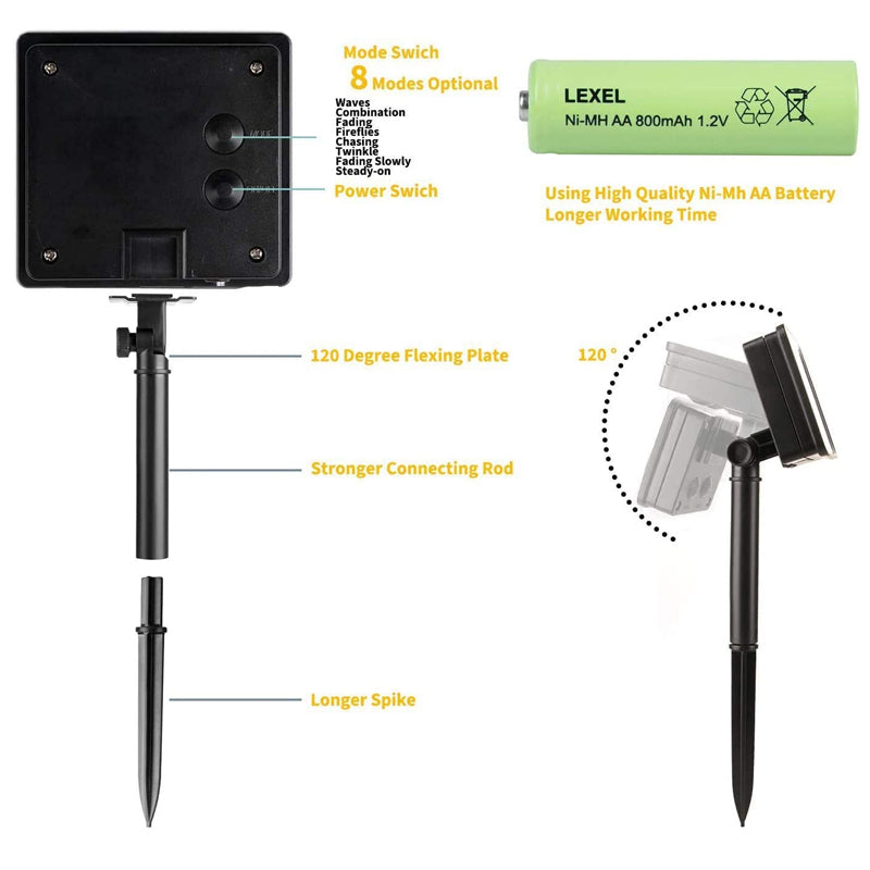 Junips | Solar string lights for outdoor use | Waterproof solar garden lights