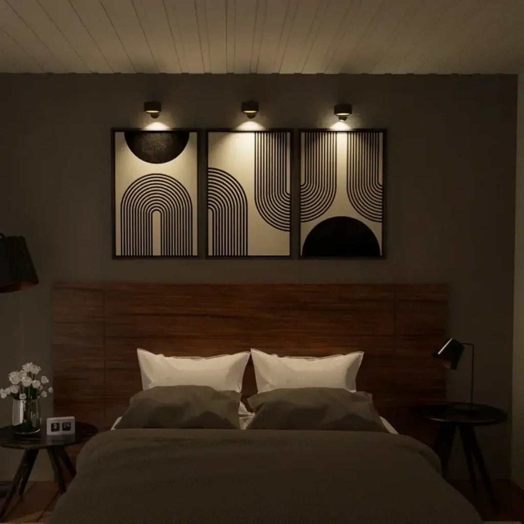 Junips | Spotlight Wireless Wall Lamp - 360° Rotation, Dimmable, Rechargeable Wall Light