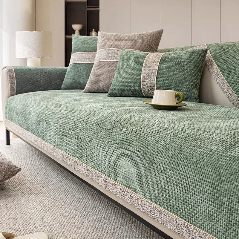 Junips | LinenLux Sofa Cover – Elegant Linen Look Protection for Clean and Stylish Living Rooms