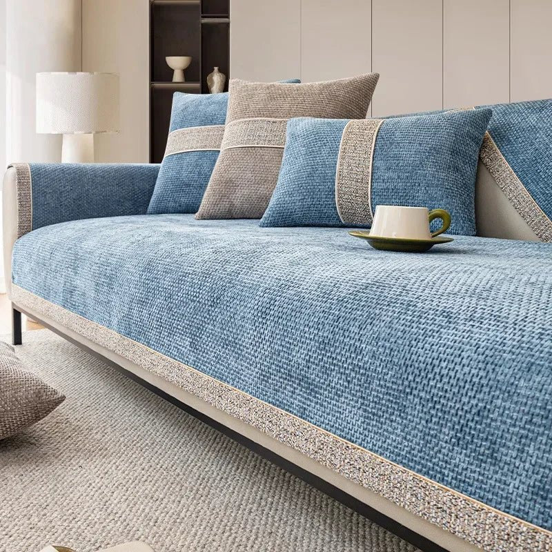 Junips | LinenLux Sofa Cover – Elegant Linen Look Protection for Clean and Stylish Living Rooms