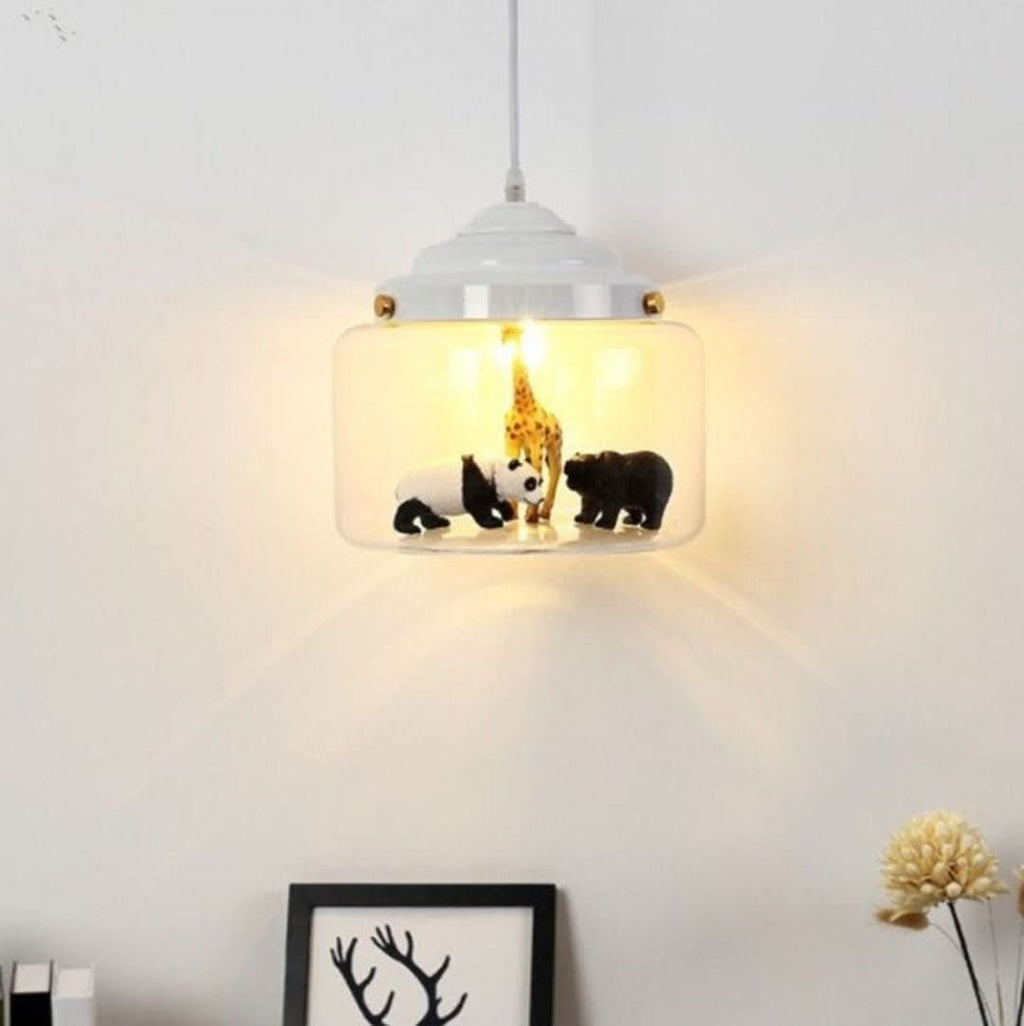 Junips | Smaller Zoo | Pendant lamp with glass shade