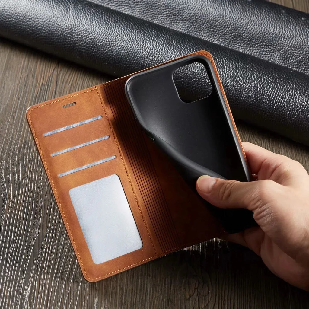 Junips | Phone Case Magnetic Leather Flip Cover