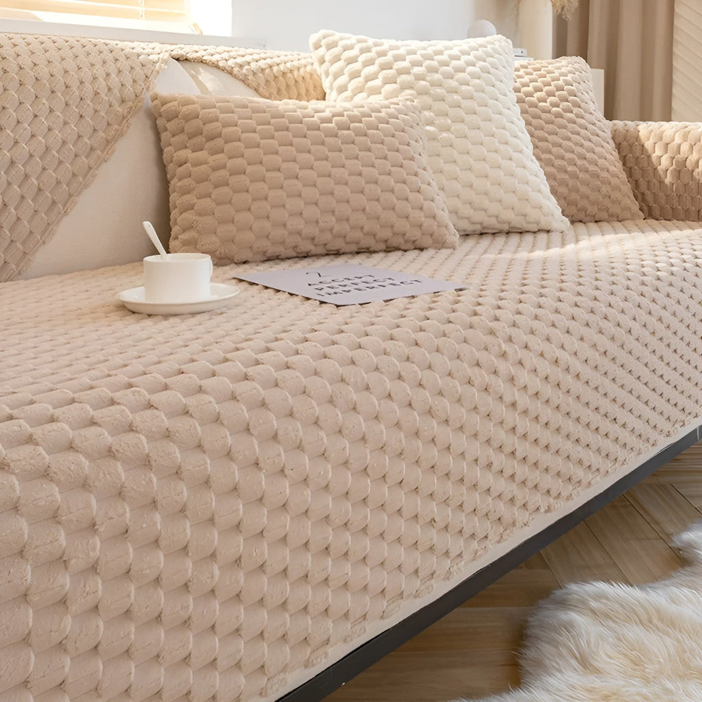 Junips | Luxury Velvet Sofa Cover - VeluLuxe