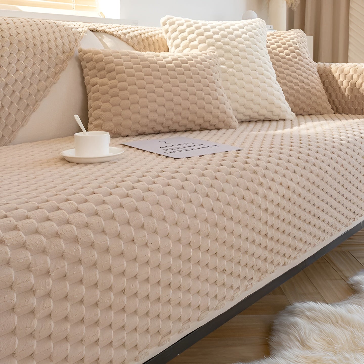 Junips | Luxury Velvet Sofa Cover - VeluLuxe