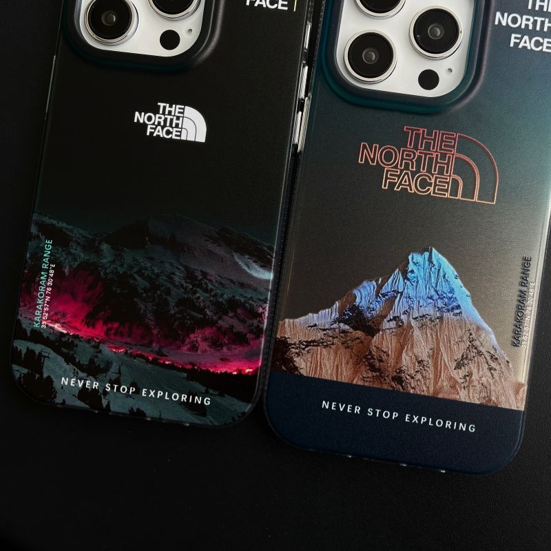 Junips | Galvanic Letters Snow Mountain Phone Case For iPhone