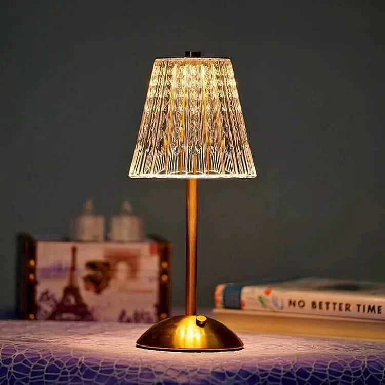 Junips | Crystal Rechargeable LED Cordless Table Lamp