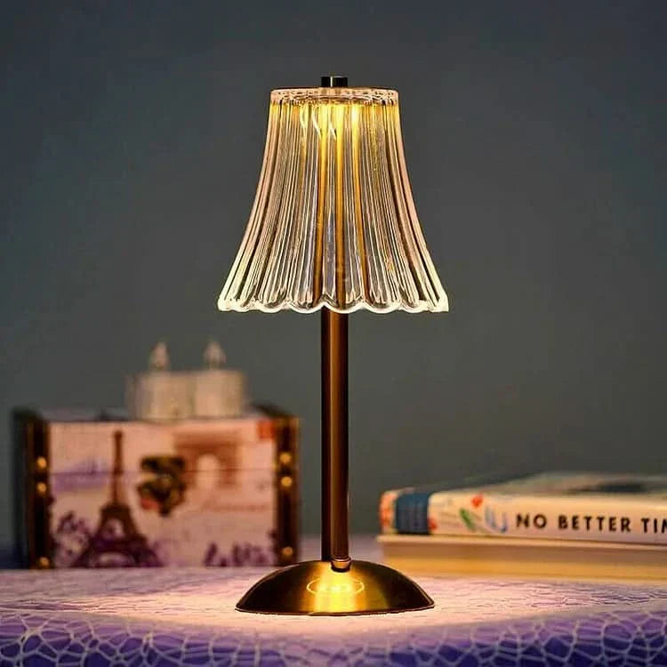Junips | Crystal Rechargeable LED Cordless Table Lamp