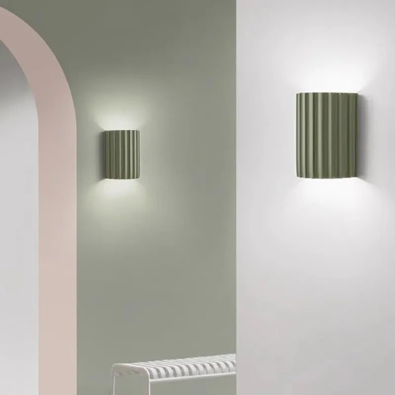 Junips | Minimalist Groove Wall Lamp | Resin, Up and Down