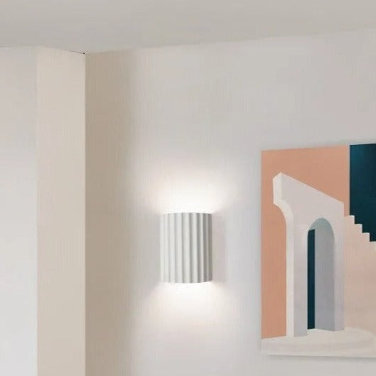 Junips | Minimalist Groove Wall Lamp | Resin, Up and Down