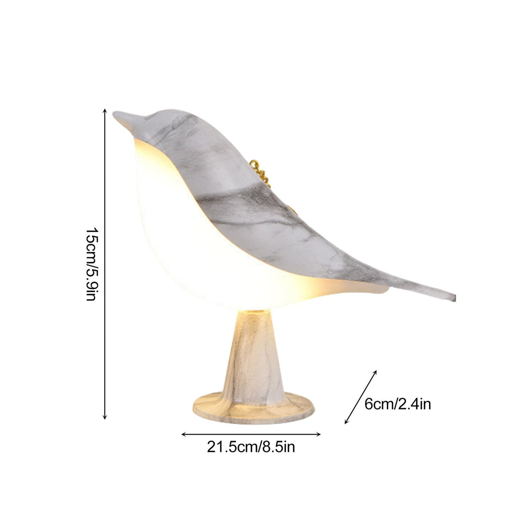 Junips | Modern Wood LED Table Lamp Bird Design