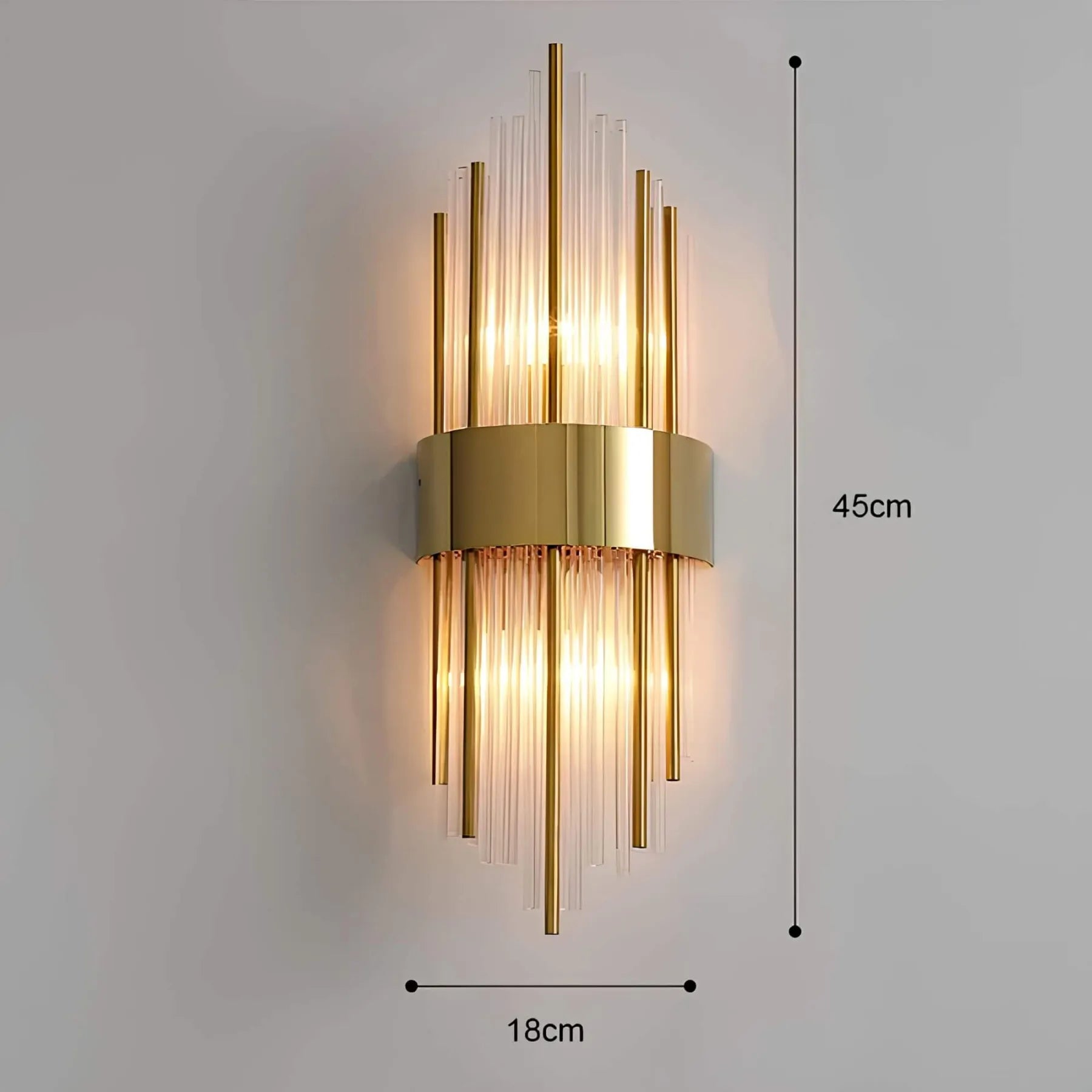 Junips | Wall lamp with crystal decoration