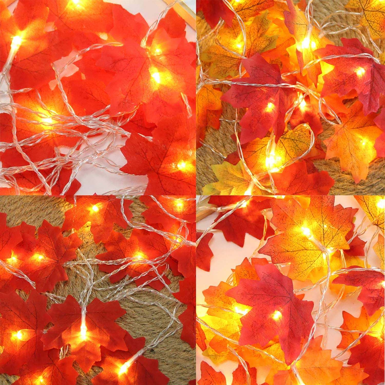 Junips | Maple Leaves Autumn String Lights