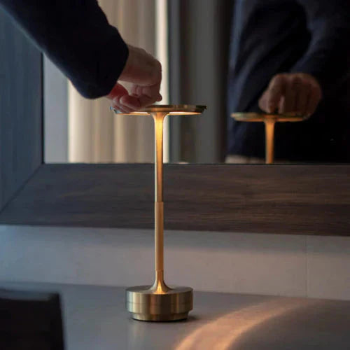 Junips | Table lamp gold metal wireless LED light