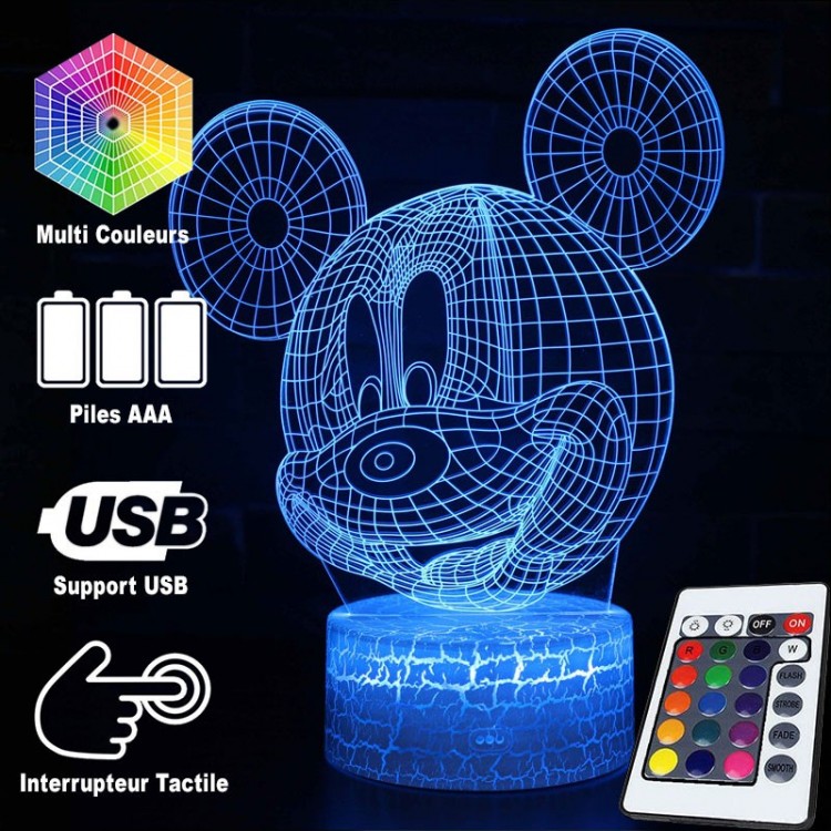 Junips | 3D Lamp head of Mickey