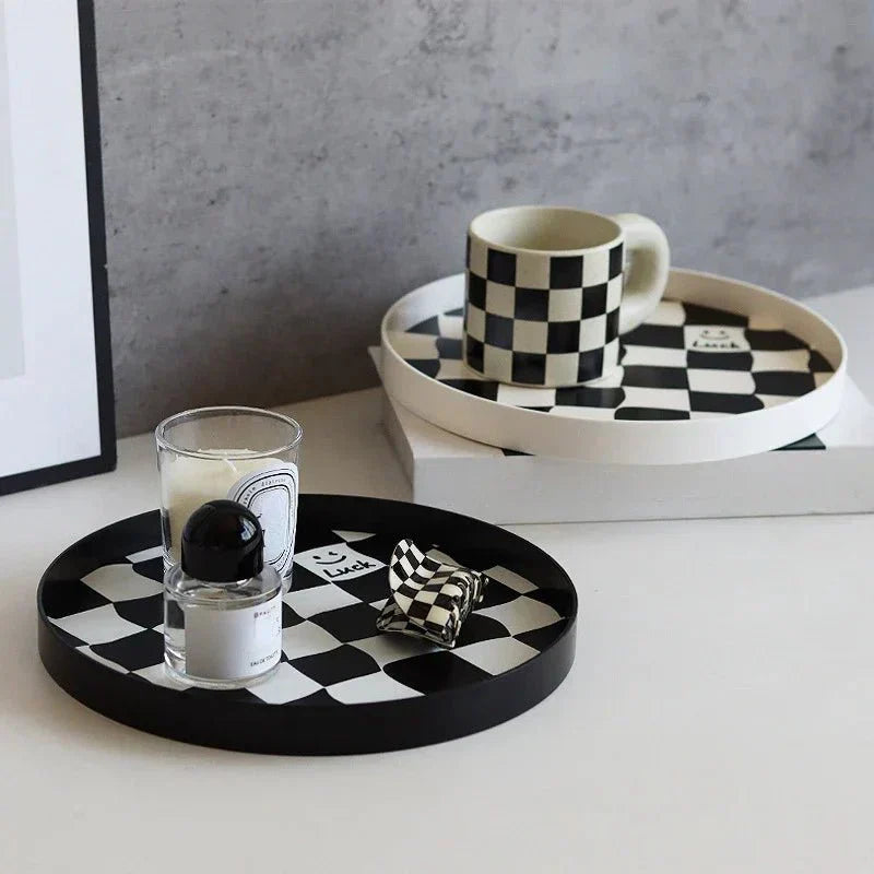 Junips | Monochrome Chessboard Storage Tray