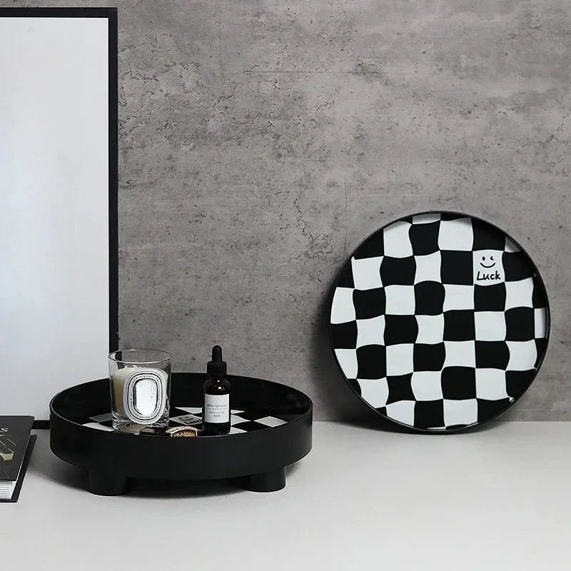 Junips | Monochrome Chessboard Storage Tray