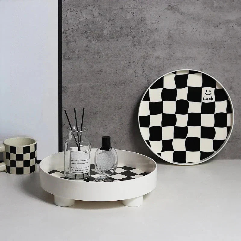 Junips | Monochrome Chessboard Storage Tray