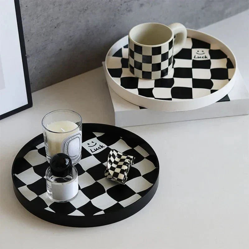 Junips | Monochrome Chessboard Storage Tray