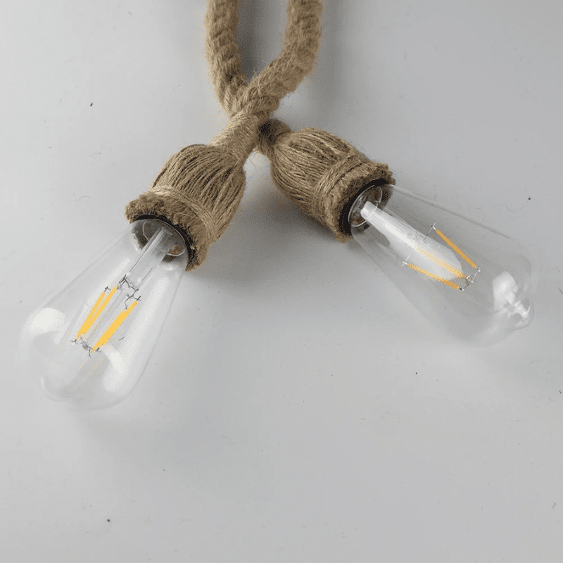 Junips | Vintage Hemp Rope Pendant Light