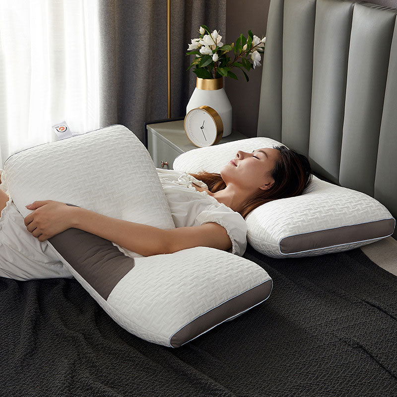 Junips | Hybrid Pillow for Back and Side Sleepers - Neck and Shoulder Support Pillow